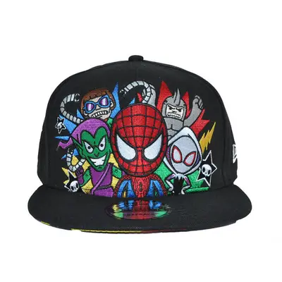 Spidey Villains Snapback Hat, Black