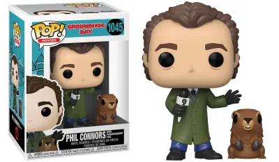 Phil Connors With Punxsatawney Phil Pop! Movies