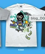 DGK X Tokidoki Robber Tee Shirt