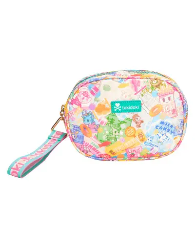 Candy Craze Round Zip Pouch Wristlet