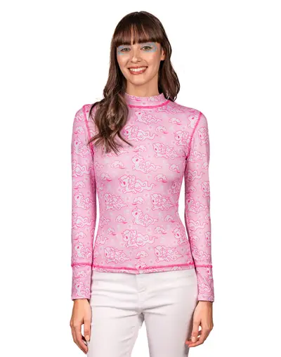 Windy Mock Neck Long Sleeve