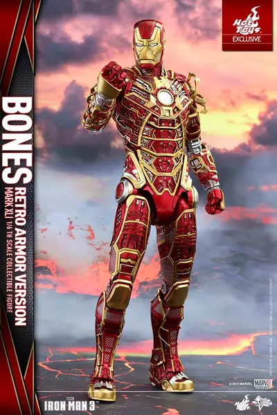 MMS 412 Iron Man Mark XLI Bones Armor (Retro Version)