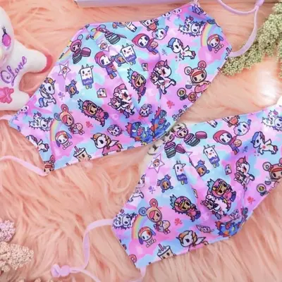 tokidoki Anti-Bacterial Reusable Mask - Pastel Camo