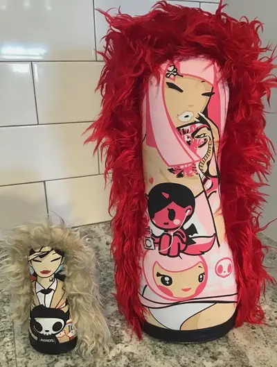 Circus Punks Pink Girl Knockdown Doll