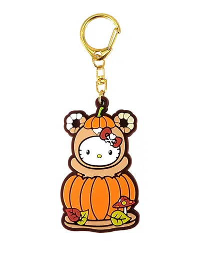 Tokidoki X Hello Kitty and Friends Pumpkin Spice Rubber Keychain - Hello Kitty