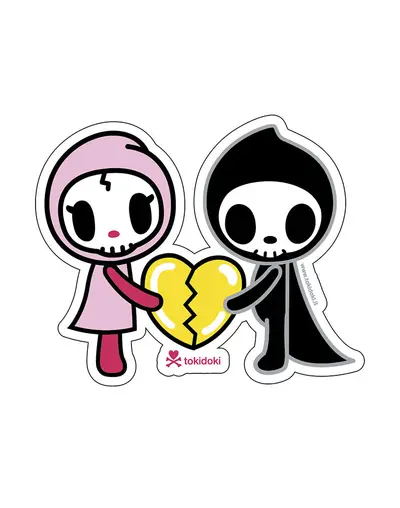Adios And Ciao Ciao Heart Die Cut Sticker