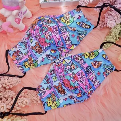 tokidoki Anti-Bacterial Reusable Mask - Pool Party