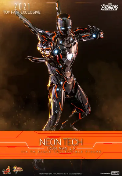 MMS 597 Neon Tech Iron Man 4.0