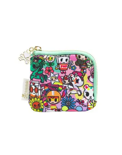 Flower Power Zip Coin Purse