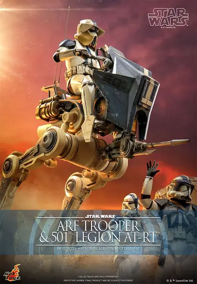 TMS 91 ARF Trooper and 501st Legion AT-RT