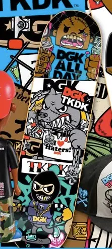 DGK X Tokidoki Street Fighter Skate Deck