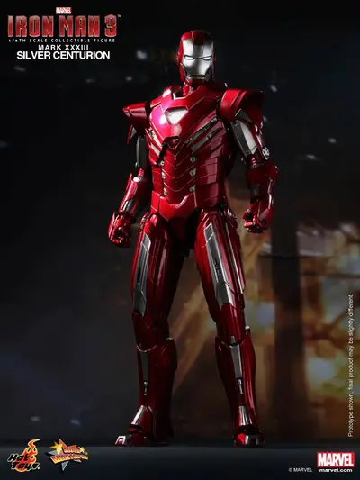 MMS 213 Iron Man Mark XXXIII Silver Centurion Armor