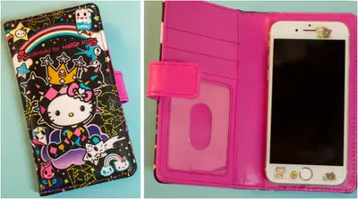 Hello Kitty in Space Wallet Phone Case