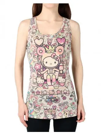 tokidoki x Hello Kitty Candy Queen Women's Tank Top, Oatmeal