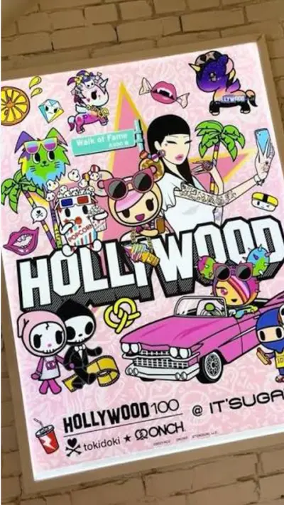 Hollywood 100 Onch exclusive poster at It's Sugar 2023