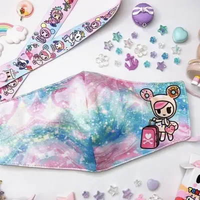 tokidoki Anti-Bacterial Reusable Mask - Donutella Travels