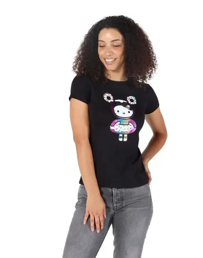 tokidoki x Hello Kitty Holographic Kitty Women's Tee, Black