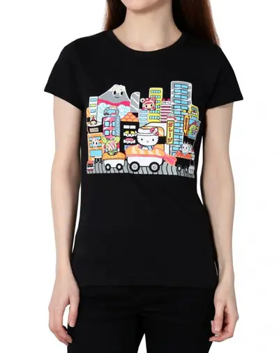 tokidoki x Hello Kitty - Sushi Car Kitty Women's Tee, Black