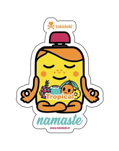 Tropical Kawaii Die Cut Sticker