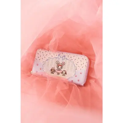 TOKIDOKI PAPER DRESSES CONTINENTAL WALLET