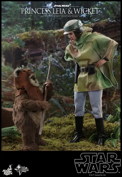 MMS 551 Princess Leia Endor Wicket Set