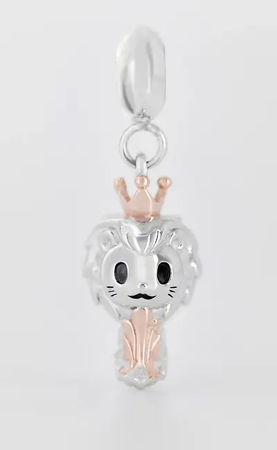 Merlion Rose Gold Charm