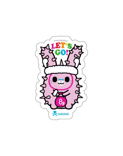 Gym Bunny Die Cut Sticker