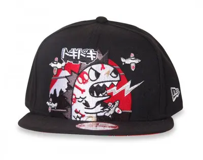 Fuji Rock Snapback Hat, Black