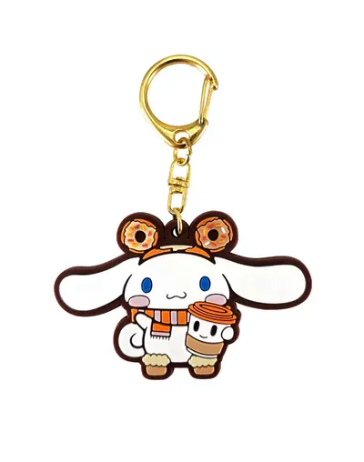Tokidoki X Hello Kitty and Friends Pumpkin Spice Rubber Keychain - Cinnamonroll and Study Buddy