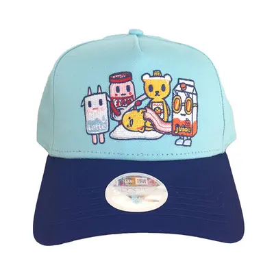 Comic Snake Snapback Hat, Navy