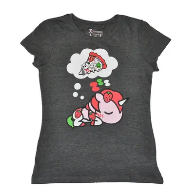 Berry Good Pizza Women's Tee, Dark Heather Grey