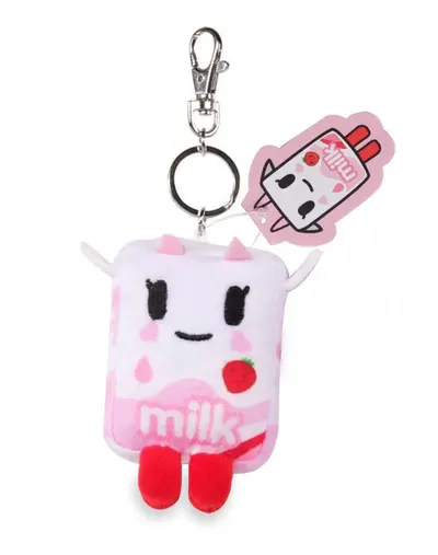 tokidoki - Strawberry Milk Moofia Plush Keychain