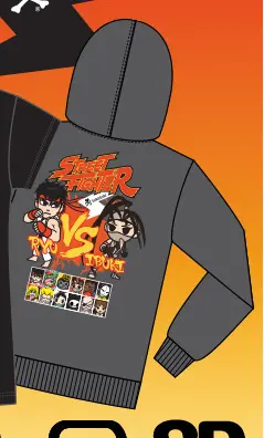 SDCC 2013 Exclusive Street Fighter Hoodie