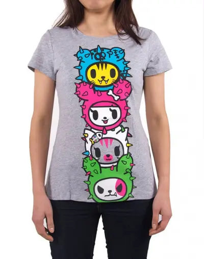 tokidoki - Toki Totem Women's Shirt, Heather Grey